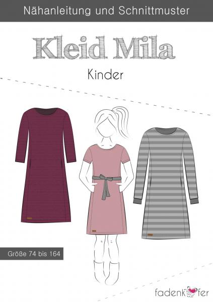 Fadenkäfer Papierschnittmuster Kleid Mila Kinder